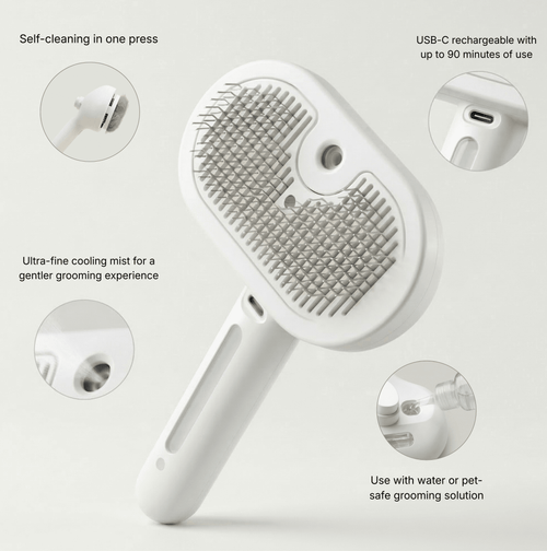 My Virtual Kitty™ Coat Therapy Cat Brush - MVK